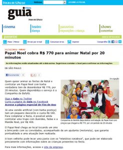 Cia do Bafafá - Papai Noel - Folha de São Paulo