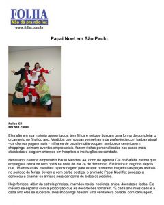 Cia do Bafafá - Papai Noel - Folha de São Paulo