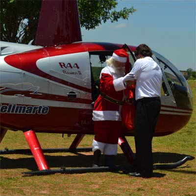 Cia do Bafafá Chegada do Papai Noel - Helicóptero