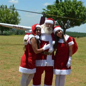 Cia do Bafafá Chegada do Papai Noel - Helicóptero